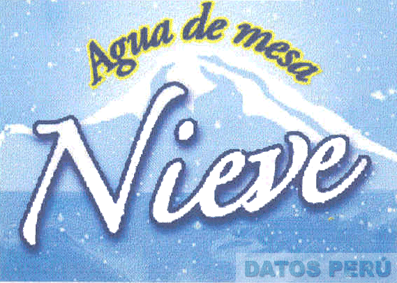 NIEVE AGUA DE MESA