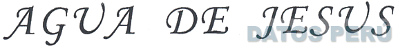 AGUA DE JESUS