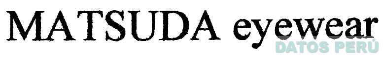 MATSUDA EYEWEAR