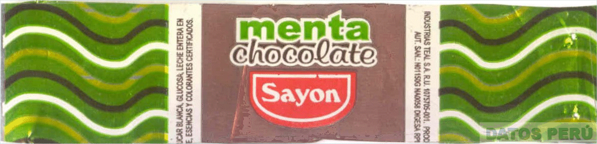 MENTA CHOCOLATE SAYON