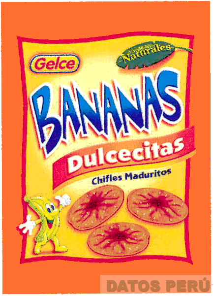 BANANAS DULCECITAS GELCE NATURALES