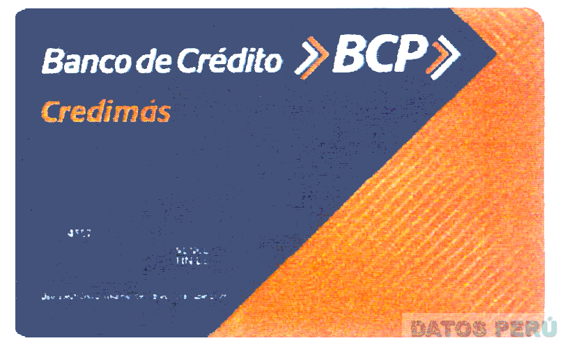 BANCO DE CREDITO BCP CREDIMAS