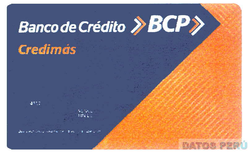 BANCO DE CREDITO BCP CREDIMAS