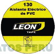 LEON TAPE 130 AISLANTE ELECTRICO DE PVC CALIDAD SUPERIOR