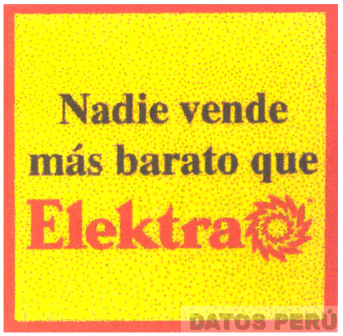 NADIE VENDE MAS BARATO QUE ELEKTRA