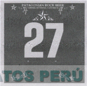 27 PATAGONIAN ROCK BEER CERVEZA ARTESANAL VEINTISIETE
