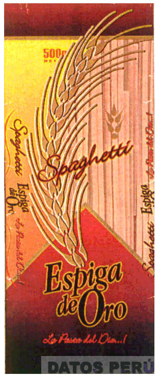 SPAGHETTI ESPIGA DE ORO LA PASTA DEL DIA...!