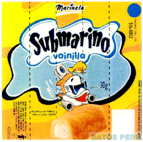 SUBMARINO VAINILLA MARINELA