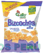 GALLO SNACKS BIZCOCHOS DE ARROZ