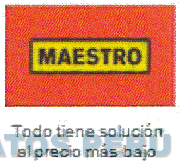 MAESTRO TODO TIENE SOLUCIÓN AL PRECIO MÁS BAJO
