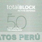 TOTAL BLOCK ACTIVE DEFENSE 50 SPF CON UV-MAX TECHNOLOGY