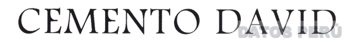 CEMENTO DAVID