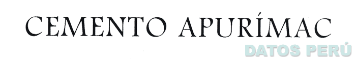 CEMENTO APURÍMAC
