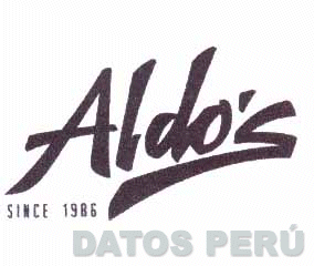 ALDO'S SINCE 1986