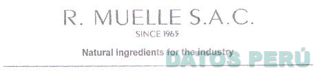 R. MUELLE S.A. SINCE 1965 NATURAL INGREDIENTS FOR THE INDUSTRY