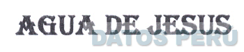 AGUA DE JESUS