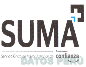 SUMA SERVICIO ÚNICO DE MAYOR ATENCIÓN DE FINANCIERA CONFIANZA