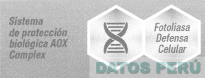 SISTEMA DE PROTECCION BIOLOGICA AOX COMPLEX FOTOLIASA DEFENSA CELULAR