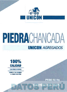 PIEDRA CHANCADA UNICON AGREGADOS
