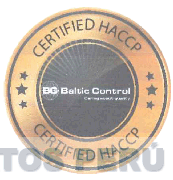 CERTIFIED HACCP BC BALTIC CONTROL CARING ABOUT QUALITY