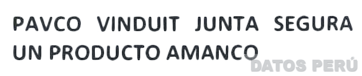 PAVCO VINDUIT JUNTA SEGURA UN PRODUCTO AMANCO