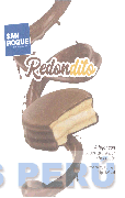 SAN ROQUE LAMBAYEQUE PERÚ REDONDITO ALFAJOR CON COBERTURA SABOR CHOCOLATE