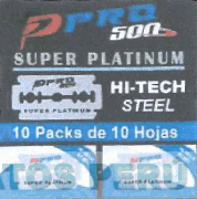 PRO-500 SUPER PLATINUM HI-TECH STEEL 10 PACKS DE 10 HOJAS