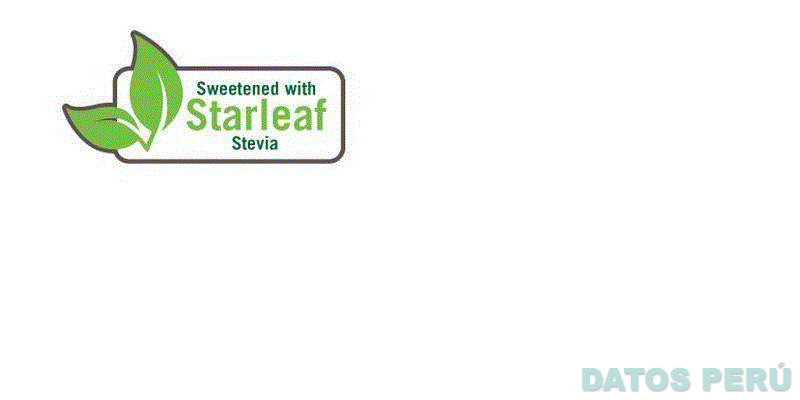 SWEETENED WITH STARLEAF STEVIA