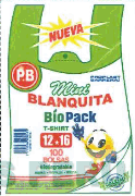 NUEVA PB PROPLAST BARRERA MINI BLANQUITA BÍO PACK T-SHIRT 12X16