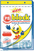 NUEVA PB BLOCK BOLSAS DE POLIETILENO