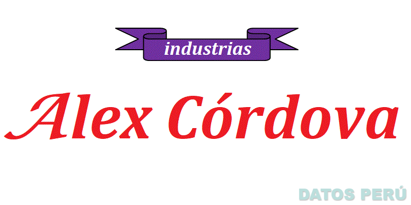 INDUSTRIAS ALEX CÓRDOVA