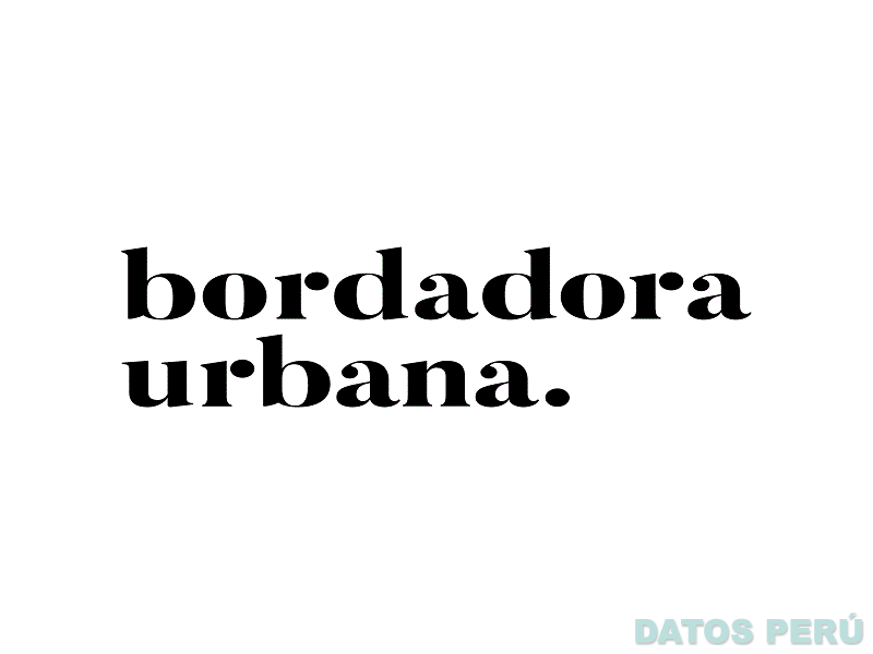 BORDADORA URBANA.