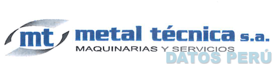 MT METAL TÉCNICA S.A. MAQUINARIAS Y SERVICIOS