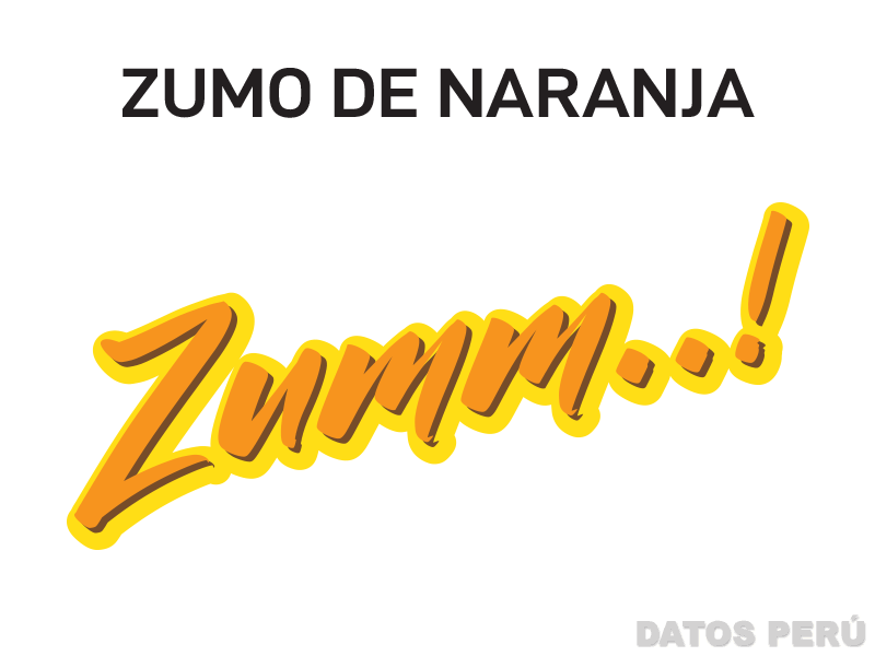 ZUMO DE NARANJA ZUMM...!