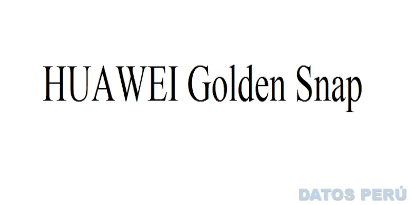 HUAWEI GOLDEN SNAP