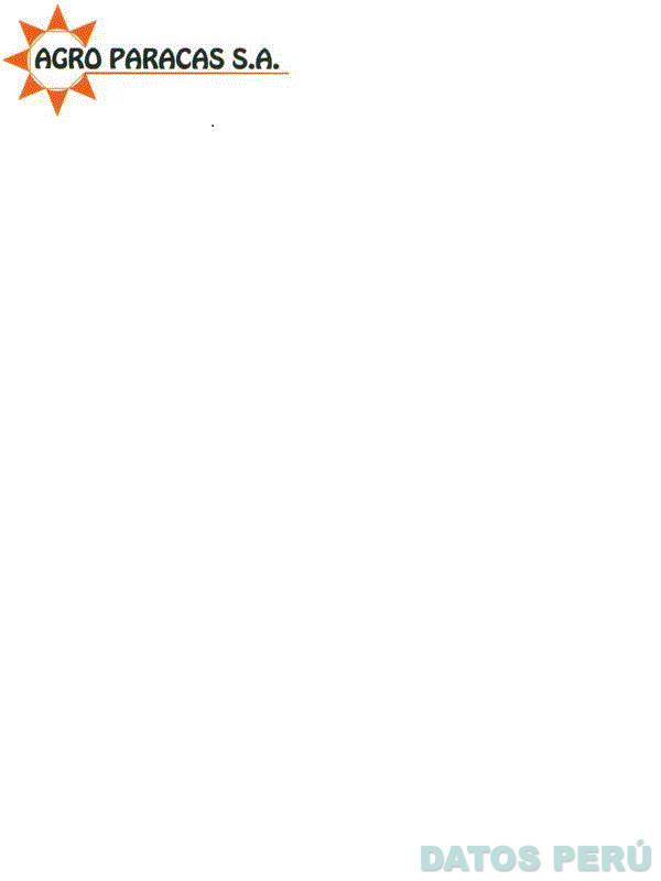 AGRO PARACAS S.A.