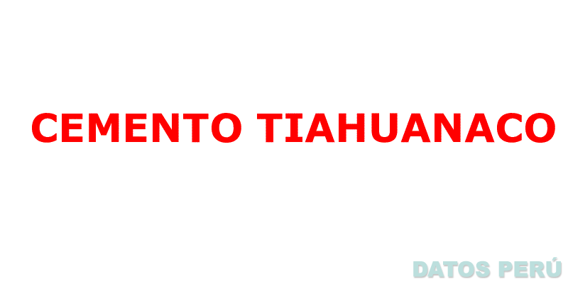 CEMENTO TIAHUANACO