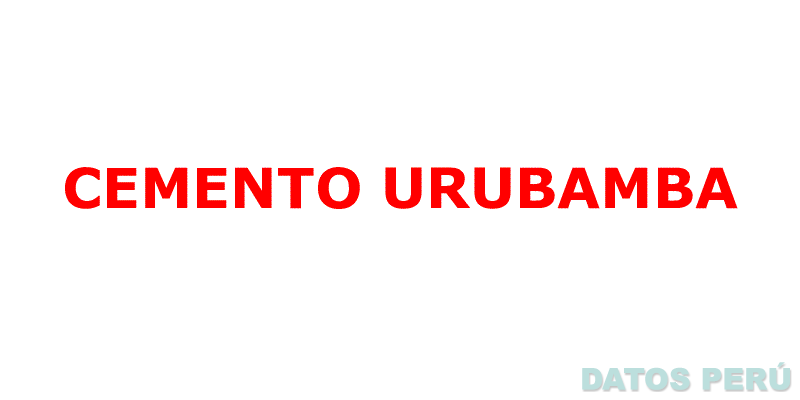 CEMENTO URUBAMBA