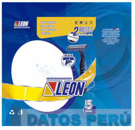 LEON MÁQUINAS PARA AFEITAR DESECHABLES 2 DOBLE NAVAJAS